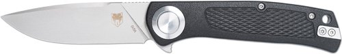 COBRATEC EDC SCOUT BUTTON LOCK - 3.12" BLACK STAINLESS STEEL