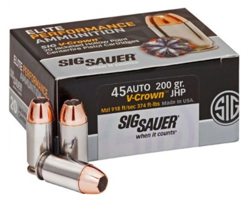 SIG 45AP 200GR V-CROWN 20RD