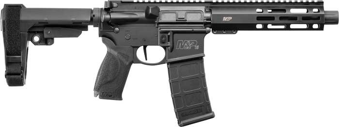 S&W M&P15 PISTOL 5.56 7.5" BBL - 30-SHOT W/ SBA3 ADJ ARM BRACE