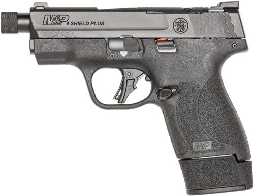 S&W M&P9 SHIELD PLUS OPTICS CT - NIGHT SGT THREADED BBL 3 MAGS