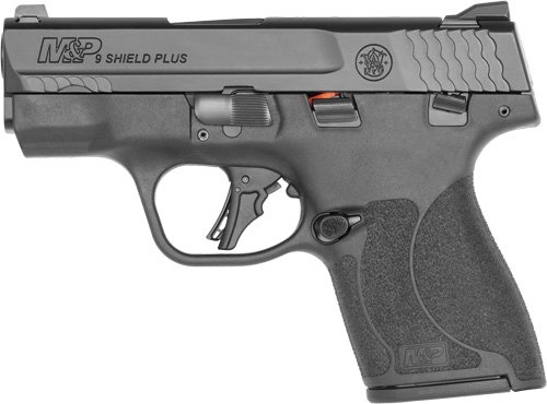 S&W M&P9 SHIELD PLUS 9MM THUMB - SAFETY 2-10 RD MAGS 3.1" BLACK
