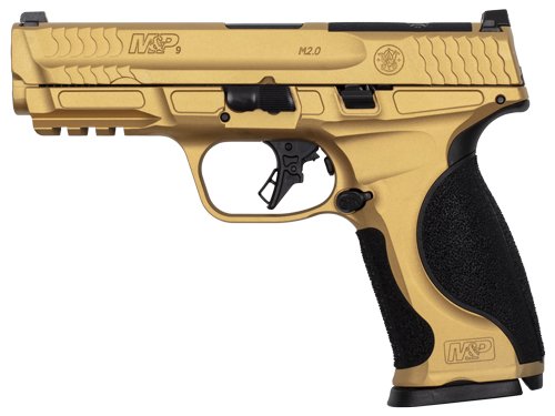 S&W M&P9 M2.0 METAL 9MM 4.25" - 17-SHOT GOLD CERAKOTE