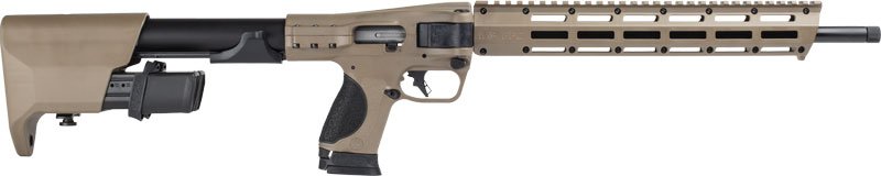 S&W M&P FPC 9MM FOLDING CARBIN - 16.25" 1-17RD 2-23RD MAGS FDE