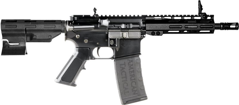 ATI MILSPORT AR PISTOL 5.56 - 7.5" 30RD M-LOK REAR BRACE BLK