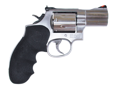 S&W 686PLUS 357MAG 2.5" AS - 7-SHOT STAINLESS RUBBER