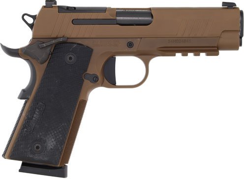 SIG 1911 XCARRY 45ACP 4.25" - XRAY3 OR (2)8RD G10 COYOTE