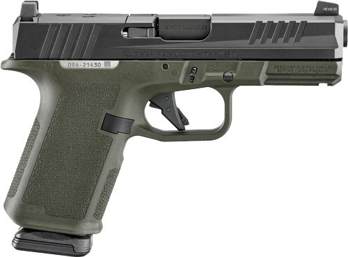 RUGER RXM 9MM LUGER 4" ADJ - 15-SHOT OD GREEN GRIP