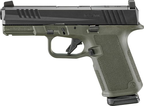RUGER RXM 9MM LUGER 4" ADJ - 15-SHOT OD GREEN GRIP - Image 2