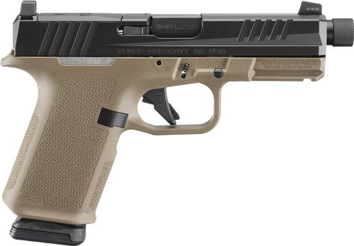 RUGER RXM 9MM LUGER 4.5" ADJ - 15-SHOT FDE GRIP THREADED BBL