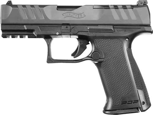 WALTHER PDP F OR 9MM 4" FS - 15-SHOT BLACK POLYMER FRAME