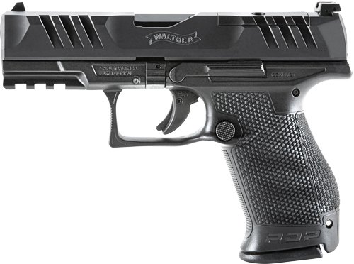 WALTHER PDP COMPACT 9MM 4" FS - 15-SHOT BLACK POLYMER FRAME