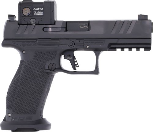 WALTHER PDP PRO ACRO INSTALLED - 9MM 4.5" 10-SHOT BLACK FRAME
