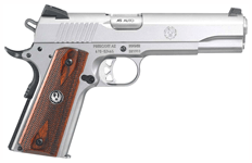 RUGER SR1911 45ACP FS 8-SHOT - STAINLESS WOOD GRIPS