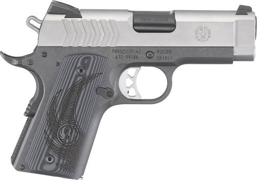 RUGER SR1911 9MM FS 8-SHOT - LIGHTWEIGHT OFFICER  2-TONE