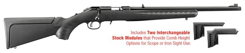 RUGER AMERICAN COMPACT 22LR - 10-SHOT 18" MATTE BLK THRD