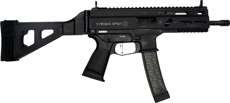 GRAND POWER STRIBOG SP9A3 9MM - 8" BBL 30 RD MAG W/BRACE BLK