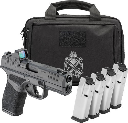 SPRINGFIELD HELLCAT PRO COMP - 9MM 3.8" 15RD 4 MAGS GEAR PAC