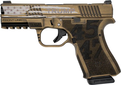 BLACK RAIN FRONTLINE 9MM - PISTOL TRUMP CUSTOM 15RD GOLD