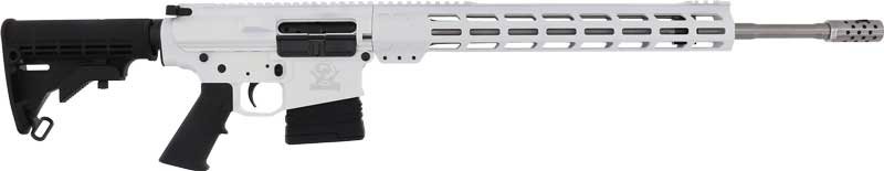 GLFA AR10 RIFLE 6.5CM 20" S/S - BBL 10-SHOT WHITE