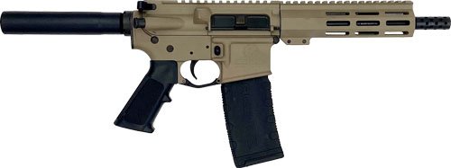 GLFA AR15 PISTOL 223 WYLDE - 7.5" NITRIDE BARREL FDE