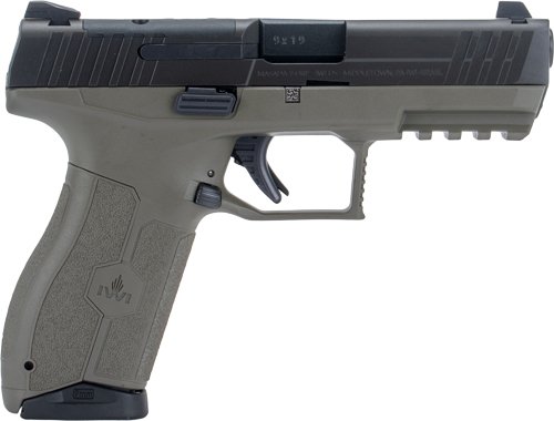 IWI MASADA 9MM 4.1" 3-DOT - OPTICS READY 2-10RD MAG OD GRN