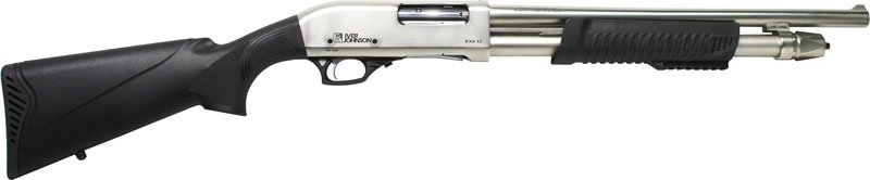 IVER JOHNSON PUMP 12GA 3" 18" - CYLINDER NICKEL SYNTHETIC