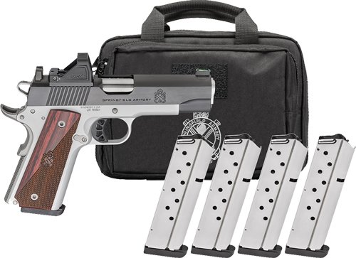 SPRINGFIELD 1911 RONIN 45 ACP - 4.25" 8RD 4 MAGS GEAR PAC