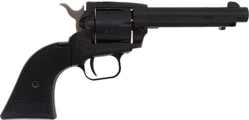 HERITAGE 22LR/22WMR BLACK - 4.75" STEEL FRAME POLYMER GRIP