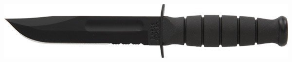 KA-BAR SHORT KA-BAR - 5.25" SERR W/PLASTIC SHEATH