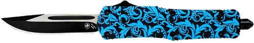 TEMPLAR KNIFE LARGE OTF MAIDEN - TEAL 3.5" BLACK DROP POINT