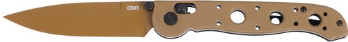 CRKT M16-02XD 3.5" PLAIN EDGE - SPEAR POINT DESERT TAN