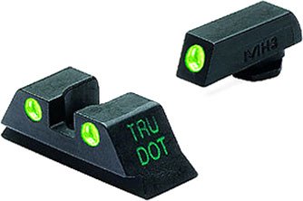 MEPROLIGHT NIGHT SIGHT FIXED - SET GREEN/GREEN FOR MOST GLOCK