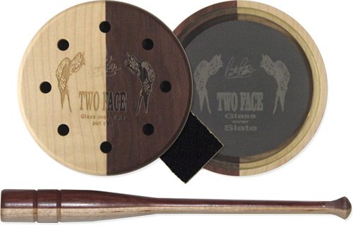 PITTMAN GAME CALLS TWO FACE - GLASS POT TURKEY CALL