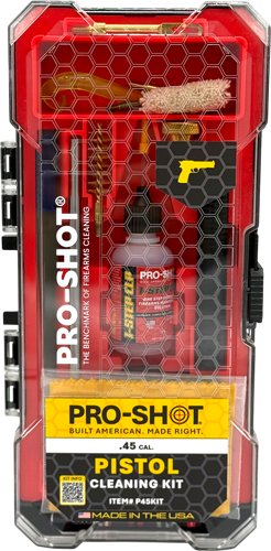 PRO SHOT PISTOL CLEANING KIT - .45 CAL