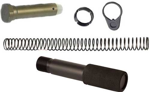 J&E PISTOL BUFFER TUBE COMBO - KIT BLACK