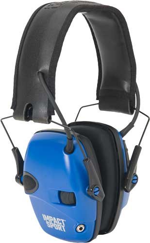 HOWARD LEIGHT IMPACT SPORT - TRUE BLUE ELECTRONIC MUFF NR22