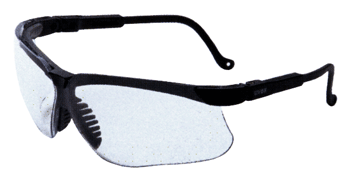 HOWARD LEIGHT GENESIS GLASSES - BLACK FRAME/CLEAR LENS
