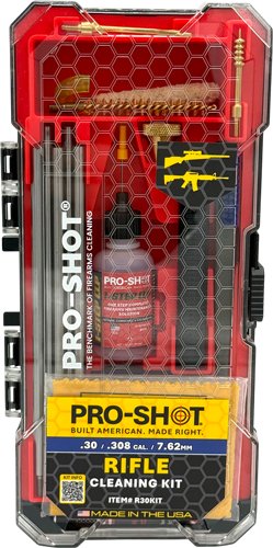 PRO SHOT RIFLE CLEANING KIT - .30 CAL