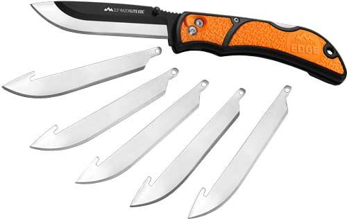 OUTDOOR EDGE 3.5" RAZOR LITE - EDC FOLDER ORANGE W/6 BLADES