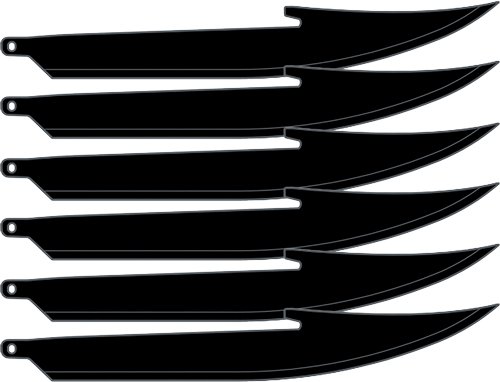 OUTDOOR EDGE 5" REPLACEMENT - BLADES 6-PACK BONING/FILLET