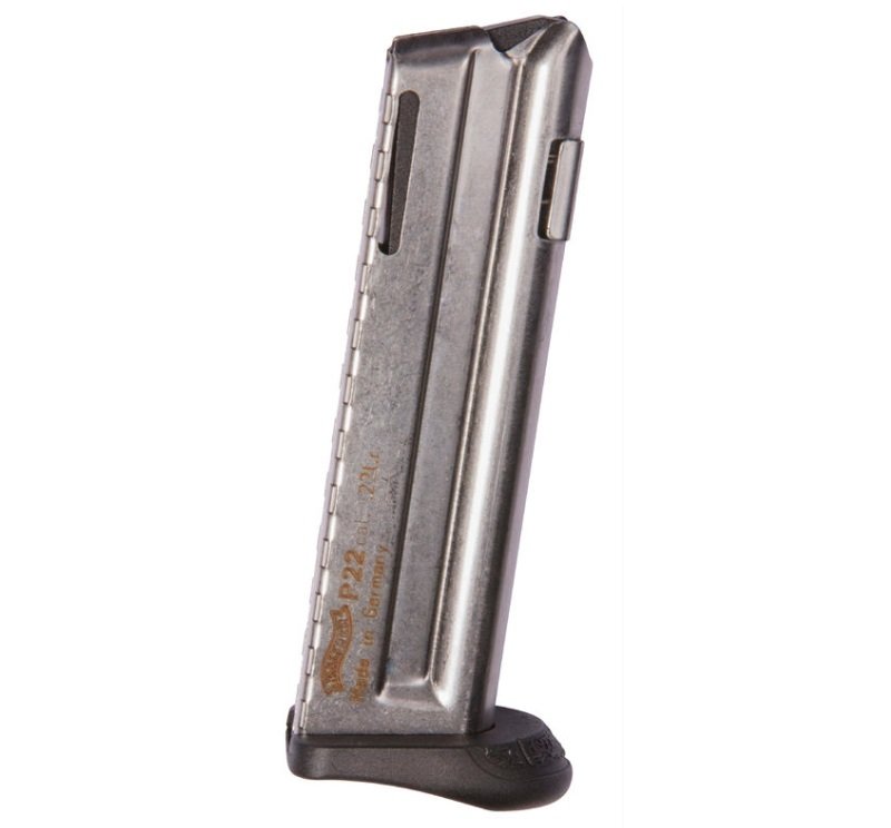 WALTHER ARMS MAGAZINE P22 10RD W/FINGERREST