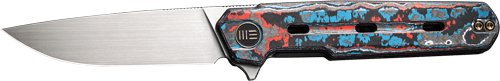 WE KNIFE NAVO 3.25" NEBULA FAT - CARBON FIBER/SATIN LINER LOCK