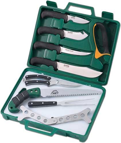 OUTDOOR EDGE GAME PROCESSOR - 11 PIECE COMBO W/CARRY CASE
