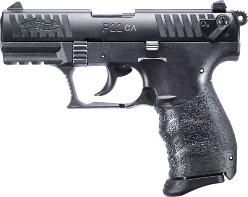 WALTHER P22 CA 22LR 3.42" AS - 10-SHOT BLACK POLYMER