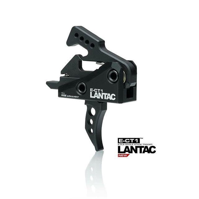 Lantac E-CT1 Single Stage Trigger 3.5 lb Curved Black