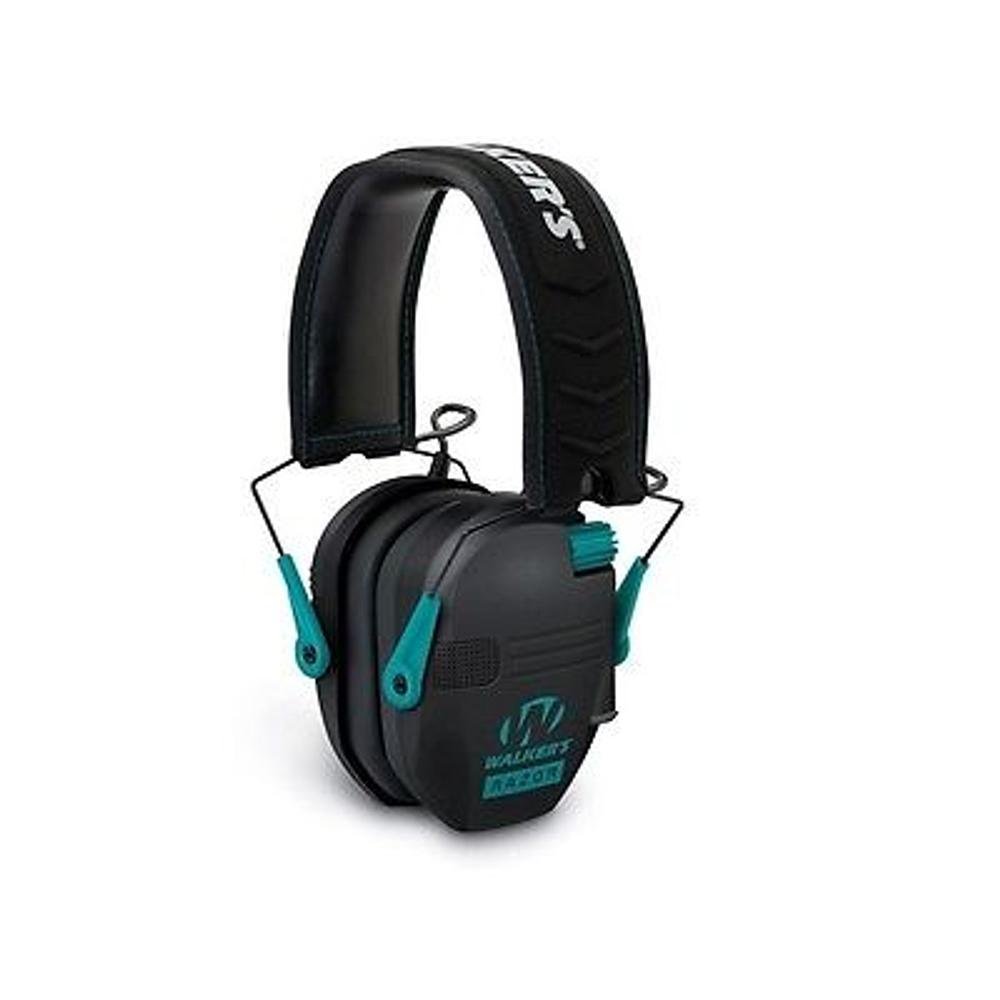 Walker's Game Razor Compact Electronic Ear Muffs 23dB Teal