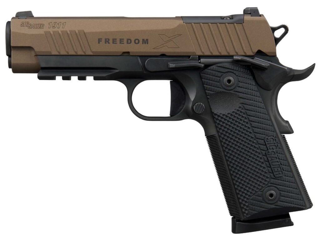 SIG 1911 Pistol 45ACP 8Rd Mag (2) 4.2" Barrel X-SER 2-T BRONZE SAO X-RAY 3 G10 GRIP OR FRDM