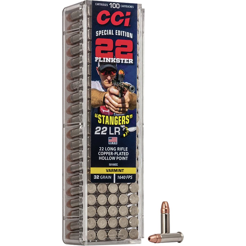 CCI Stangers Rimfire Ammo 22 LR. 32 gr. CPHP 100 rd.