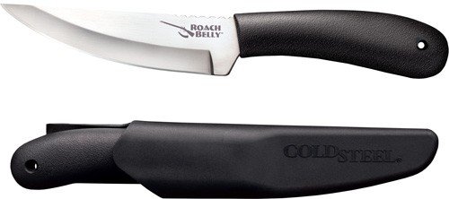 COLD STEEL ROACH BELLY 4.5" - PLAIN EDGE BLADE W/SHEATH