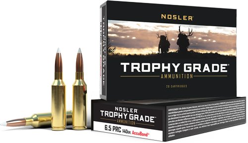 NOSLER TROPHY GRADE 6.5 PRC - 140GR ACCUBOND TIP 20RD 10BX/C